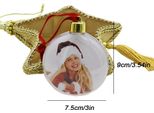 Natale Trasparente Plastica Foto Cinque Stelle Rotonda Palla Decorazioni Di Natale Xmas Albero Appeso Ornamento