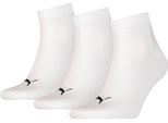 Puma Quarter Plain (3 Paia) Bianco 47-49