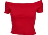 Urban Classics Donna - Top A Costine Senza Spalla - L