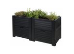 Letto Rialzato Progarden Antracite 150 X 76 X 78 Cm KO-Y54401010