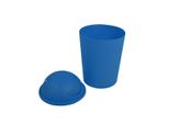 Msv Cestino Per Cosmetici Cestino Per Rifiuti Con Coperchio Basculante Da 5,5 Litri In Plastica Blu