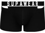 Supawear - Intimo Da Uomo Boxer Corti - Ribbed Slashed Trunk Black - 1X Taglia Xl