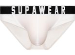 Supawear - Intimo Da Uomo Slips - Ribbed Slashed Brief White - 1X Taglia M