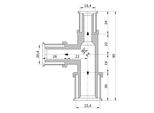 Wavin Tigris K5 Pezzo A T Ridotto, 25 Mm X 20 Mm X 16 Mm