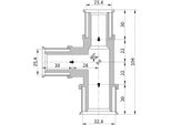 Wavin Tigris K5 Pezzo A T Ridotto, 32 Mm X 25 Mm X 25 Mm