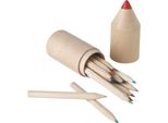 Midocean - Matita Colorata "Coloret"" Confezione Da 12 MO839 (Taglia Unica) (Legno)"