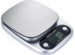 Inf Bilancia Da Cucina Elettronica 3Kg/0.1G, Acciaio Inox, Argento, Per Casa