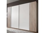 SchwebetüRenschrank Wimex "Lotto", Weiß (Struktureichefarben Hell, Weiß), B:315Cm H:210Cm T:65Cm, SchräNke, SchwebetüRenschrank