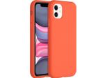 Cover Per Iphone 11 - Silicone - Custodia/Schienale Morbida Accezz - Arancione