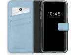 Custodia Per Iphone 11 - Vera Pelle - Selencia Flip Flap - Blu Chiaro