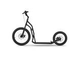 Yedoo S2016 Disc Scooter A Pedali / Dogscooter - Per Adulti E Ragazzi, Fino A 150 Kg, Con Pneumatici 20/16, Freni A Disco E Manubrio Regolabile Nero