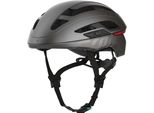 Casco Da Bici Crnk Angler Alpha - Nero Metallizzato - M - Bluetooth - Led - Indicatori Di Direzione