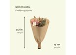 Bouquet Di Fiori Secchi In Rosa - Ø15Cm, Altezza 35Cm - Decorazione Di Lunga Durata Per La Casa