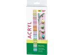 Pastello Colori Acrilici 10 Colori X 12 Ml Happy Color