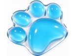 Inf Supporto Per Mouse In Silicone Trasparente, Ergonomico, Confortevole Blu