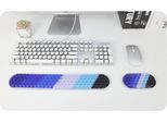 Inf Set Tappetino Mouse E Tastiera Ergonomico In Silicone E Pu - 2 Pezzi Multicolor4
