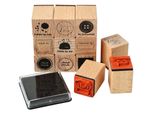 Rico Design Carta Poesia Set Di Timbri Do It Yourself 12 Pezzi Natura