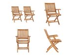 Vidaxl Sedie Da Giardino Pieghevoli 2 Pz. Legno Massiccio Teak - Sedia Da Giardino - Sedie Da Giardino - Sedia Di Legno - Sedie Di Legno