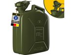Monzana Tanica Benzina 5L Certificazione-Un Metallo Diesel Contenitore Omologato Per Carburante