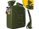 Monzana Tanica Benzina 5L Con Beccuccio Certificazione-Un Metallo Diesel Contenitore Carburante