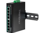 Trendnet TI-PE80 Trendnet Industrie Switch 8 Port Fast Eth. Poe+ L2 Din-Rail