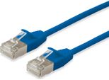 Equip Cavo Patch Cat6A Slim F/Ftp 2Xrj45 15,00M Blau Lszh Polybeutel