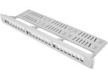 Pannello Patch Lanberg PPKS-1124-S 24 Porte 1U 19" Con Organizer Per Moduli Keystone Grigio"