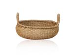 Cesto Portaoggetti Lycce Naturale, Cesto Intrecciato In Seagrass | Cesto Decorativo In Vimini Con Manico Versatile In Casa Come Cesto Per Il Bucato, Cesto Per Il Picnic, Cesto Regalo Vuoto, Dimensioni:Dimensione 2