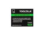 Toolzilla Graffette Per Pinzatrici - Confezione Da 5.000 Graffette Zincate Da 6 Mm Di Toolzilla (Corona Stretta). Perfetti Per Cucitrici Di Cavi E Altre Applicazioni.