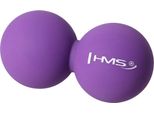 Palla Per Massaggio Doppio Hms BLC02 Viola - Palla Da Lacrosse