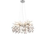 Globo Lighting Lampadario In Metallo Cromato, 8X G9
