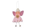 Ciondolo Angelo Di Natale Clayre & Eef 15 Cm Rosa Sintetico
