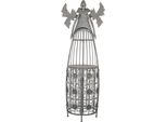 Clayre & Eef Angel Portabottiglie 79X62X207 Cm In Metallo Grigio