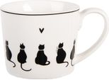 Tazza Clayre & Eef 275 Ml Gatti In Porcellana Bianca