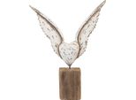 Clayre & Eef Figura Decorativa Ali 26X5X33 Cm Legno Bianco Marrone