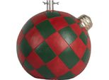 Piantana Per Albero Di Natale Clayre & Eef 42X42X43 Cm Rosso Verde Materiale Ceramico