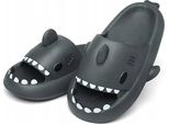 Pantofole Da Bagno Da Donna Uomo Schiuma Scarpe Da Bagno Pantofole Squalo Grigio Taglia 42/43