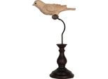 Clayre & Eef Figura Decorativa Uccello 12X7X21 Cm Plastica Beige