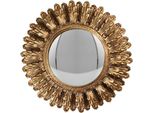 Clayre & Eef Specchio A Bolla Ø 20X3 Cm Plastica Color Oro