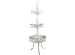 Etagere A 3 Strati Clayre & Eef Ø 36X104 Cm Beige Marrone Metallo