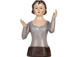 Clayre & Eef Figura Decorativa Donna 12X9X20 Cm Plastica Grigia