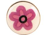 Clayre & Eef Pomello Ø 3X3 Cm Ceramica Beige Viola