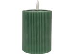 Candela Led Clayre & Eef Ø 8X13 Cm Cera Verde