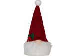 Clayre & Eef Decorazione Natalizia Con Illuminazione Led Nano 10X10X25 Cm / 3Xaa Rosso Sintetico