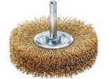 Spazzola Rotonda D.80Mm Albero 6Mm Spessore Filo 0,2Mm Ms 12Mm 15000Min-¹