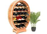 Dandibo Portabottiglie In Legno Per Vino In Piedi 24 Bottiglie Naturale Portabottiglie Portabottiglie Barile