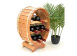 Dandibo Portabottiglie In Legno Per Vino In Piedi 6 Bottiglie Naturale Portabottiglie Portabottiglie Barile
