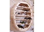 Dandibo Portabottiglie Da Parete In Legno Per Vino 24 Bottiglie Naturale Portabottiglie Da Parete Portabottiglie Portabottiglie Barile