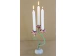 Portacandele Rosa Portacandele In Metallo 27 Cm Per 3 Candele Candeliere