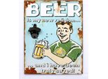 Murale Birra Con Apribottiglie 40 Cm Apribottiglie 21261 Blu Apribottiglie Da Parete